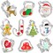 10-Piece Christmas Cookie Cutter Set - Stainless Steel Shapes